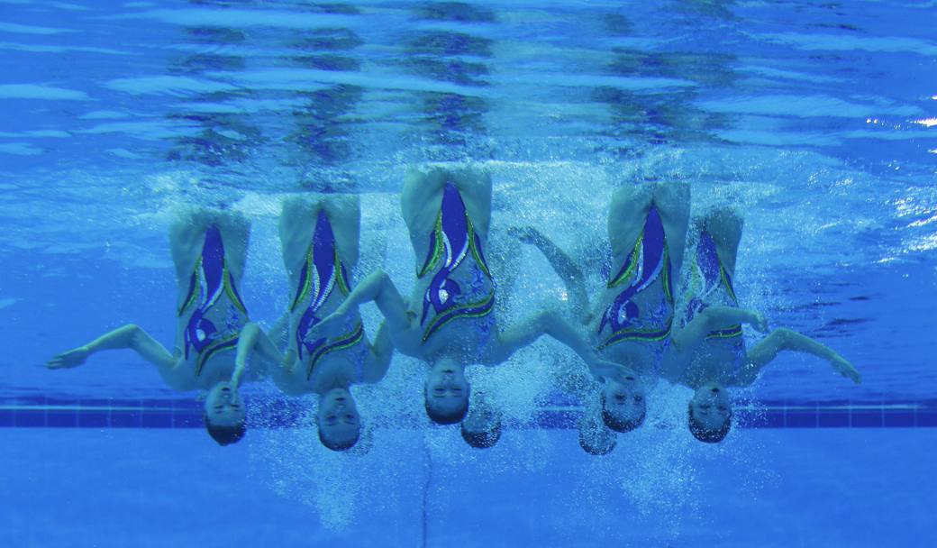 La 17/esima edizione dei Giochi asiatici  in corso a Incheon, Corea del Sud. La squadra nordcoreana di nuoto sincronizzato (Ap)